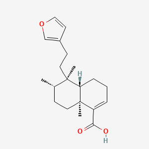 molecular formula C20H28O3 B1209756 (+)-哈德威克酸 CAS No. 24470-47-1