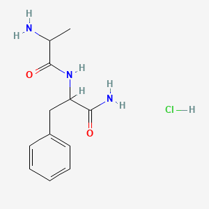 molecular formula C12H18ClN3O2 B12097561 H-Ala-Phe-NH2 HCl 