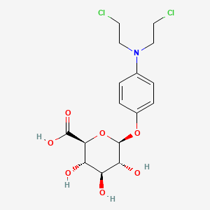 molecular formula C16H21Cl2NO7 B1209757 4-(Bis(2-chloroethyl)amino)phenyl beta-D-glucopyranosiduronic acid CAS No. 38099-65-9