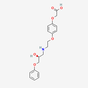 molecular formula C19H23NO6 B1209761 2-[4-[2-[[(2S)-2-hydroxy-3-phenoxypropyl]amino]ethoxy]phenoxy]acetic acid CAS No. 143179-98-0