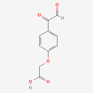 molecular formula C10H8O5 B1209768 4-(Oxoacetyl)phenoxyacetic acid CAS No. 39270-55-8