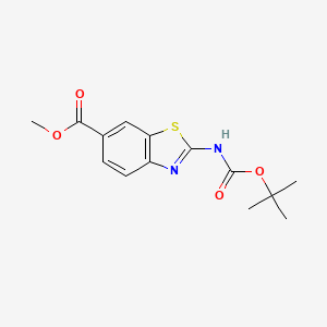 2-tert-Butoxycarbonylamino-benzothiazole-6-carboxylic acid methyl ester