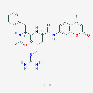 molecular formula C27H33ClN6O5 B12097694 Ac-DL-Phe-DL-Arg-AMC.HCl 