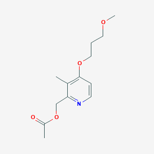 molecular formula C13H19NO4 B120977 (4-(3-Methoxypropoxy)-3-methylpyridin-2-yl)methyl acetate CAS No. 117977-19-2
