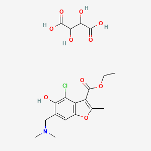 molecular formula C19H24ClNO10 B1209771 Benzofurocaine CAS No. 90326-82-2
