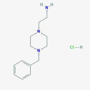 molecular formula C13H22ClN3 B12097797 2-(4-Benzylpiperazin-1-yl)ethanamine;hydrochloride 