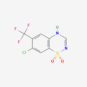 B1209781 7-Chloro-6-(trifluoromethyl)-1,2,4-benzothiadiazine 1,1-dioxide CAS No. 55933-18-1