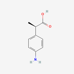 molecular formula C9H11NO2 B12097819 (2R)-2-(4-aminophenyl)propanoic acid CAS No. 110772-51-5