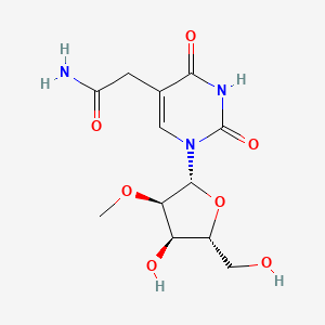 B1209782 Uridine, 5-(2-amino-2-oxoethyl)-2'-O-methyl- CAS No. 60197-30-0