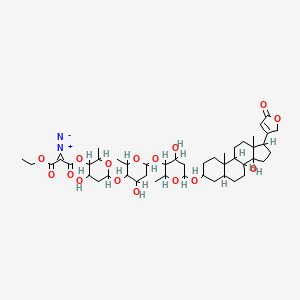 molecular formula C46H68N2O16 B1209785 4'''-(2-Ethyldiazomalonyl)digitoxin CAS No. 74746-51-3
