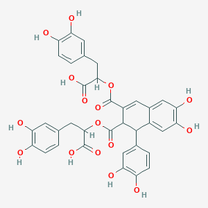 2-[3-[1-Carboxy-2-(3,4-dihydroxyphenyl)ethoxy]carbonyl-1-(3,4-dihydroxyphenyl)-6,7-dihydroxy-1,2-dihydronaphthalene-2-carbonyl]oxy-3-(3,4-dihydroxyphenyl)propanoic acid