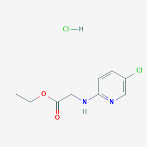 molecular formula C9H12Cl2N2O2 B12097916 Ethyl 2-((5-chloropyridin-2-yl)amino)acetate hydrochloride 