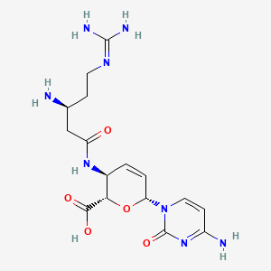 molecular formula C16H24N8O5 B1209793 Demethylblasticidin S CAS No. 63257-29-4