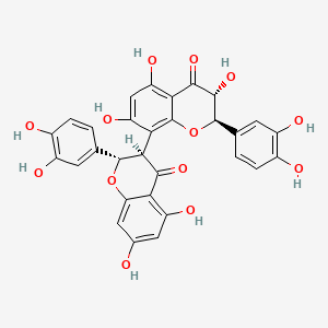 molecular formula C30H22O13 B1209794 Manniflavanone CAS No. 73428-17-8