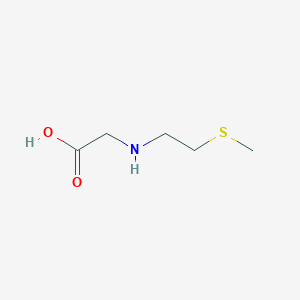 molecular formula C5H11NO2S B12097957 2-{[2-(Methylsulfanyl)ethyl]amino}acetic acid 