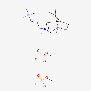 molecular formula C19H42N2O8S2 B1209798 Trimethidinium methosulfate CAS No. 14149-43-0
