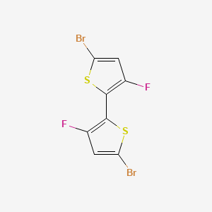 molecular formula C8H2Br2F2S2 B12098016 5,5'-Dibromo-3,3'-difluoro-2,2'-bithiophene CAS No. 1619967-08-6