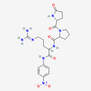 molecular formula C22H30N8O6 B12098040 Pyr-pro-arg-pna 