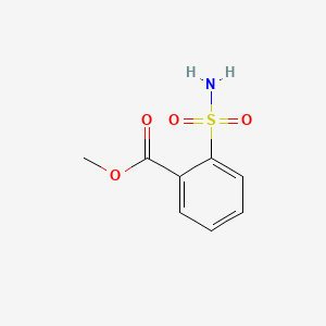 molecular formula C8H9NO4S B1209806 Carbomethoxybenzenesulphonamide CAS No. 57683-71-3