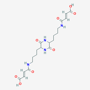 molecular formula C20H28N4O8 B12098164 Fumaryldiketopiperazine CAS No. 294659-59-9