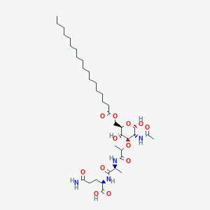 molecular formula C37H66N4O12 B1209817 6-O-Stearoyl-N-acetylmuramyl-alanylisoglutamine CAS No. 60398-08-5