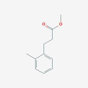 Benzenepropanoic acid, 2-methyl-, methyl ester