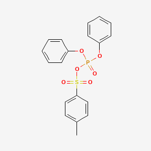 molecular formula C19H17O6PS B1209822 Diphenylphosphoric toluene-4-sulfonic anhydride CAS No. 95667-04-2