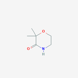 molecular formula C6H11NO2 B12098220 2,2-Dimethylmorpholin-3-one CAS No. 13882-78-5