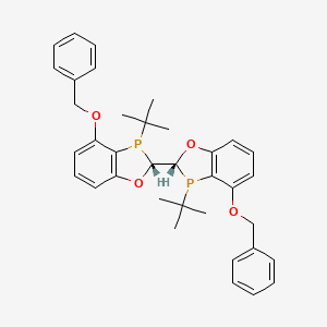 (2R)-3-tert-butyl-2-[(2R)-3-tert-butyl-4-phenylmethoxy-2H-1,3-benzoxaphosphol-2-yl]-4-phenylmethoxy-2H-1,3-benzoxaphosphole