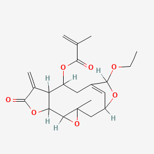 molecular formula C21H26O7 B1209824 Nudaphantin CAS No. 96627-10-0