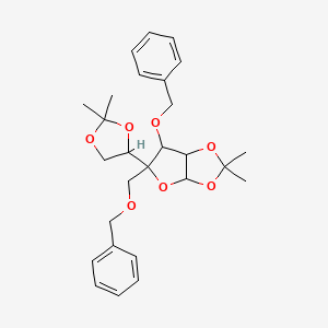 5-(2,2-dimethyl-1,3-dioxolan-4-yl)-2,2-dimethyl-6-phenylmethoxy-5-(phenylmethoxymethyl)-6,6a-dihydro-3aH-furo[2,3-d][1,3]dioxole