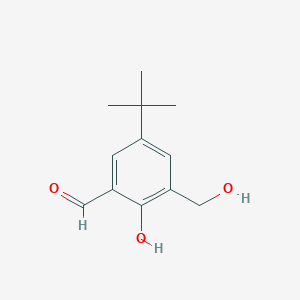 molecular formula C12H16O3 B12098287 5-Tert-butyl-2-hydroxy-3-hydroxymethylbenzaldehyde CAS No. 39117-96-9