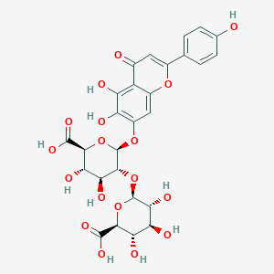 molecular formula C27H26O18 B12098297 Scutellarin-7-diglucosidic acid CAS No. 150641-65-9