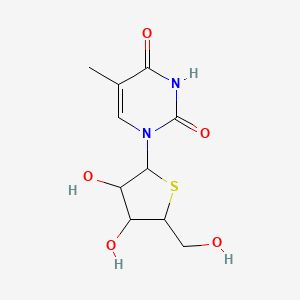 1-((2R,3R,4S,5R)-3,4-dihydroxy-5-(hydroxymethyl)tetrahydrothiophen-2-yl)-5-methylpyrimidine-2,4(1H,3H)-dione