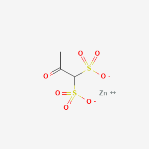 zinc;2-oxopropane-1,1-disulfonate