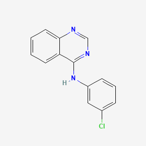 molecular formula C14H10ClN3 B1209832 N-(3-chlorophenyl)quinazolin-4-amine CAS No. 88404-44-8