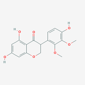 molecular formula C17H16O7 B12098347 Parvisoflavanone 