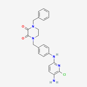 1-(4-(5-Amino-6-chloro-2-pyridyl)aminobenzyl)-4-benzyl-2,3-dioxopiperazine