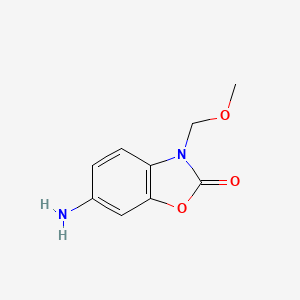 molecular formula C9H10N2O3 B12098407 6-Amino-3-(methoxymethyl)-2,3-dihydro-1,3-benzoxazol-2-one 