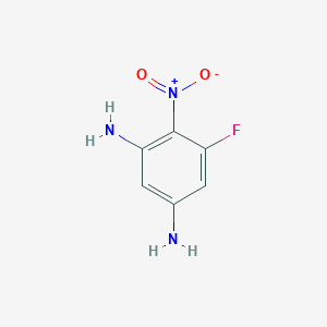 molecular formula C6H6FN3O2 B12098413 1,5-Diamino-3-fluoro-2-nitrobenzene 