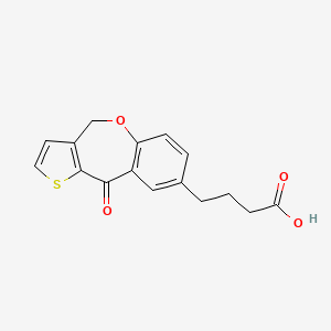 B1209851 4-(4,10-Dihydro-10-oxothieno(3,2-c)(1)benzoxepin-8-yl)butyric acid CAS No. 88358-30-9