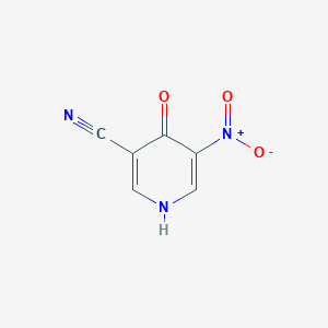 molecular formula C6H3N3O3 B12098547 4-Hydroxy-5-nitronicotinonitrile 