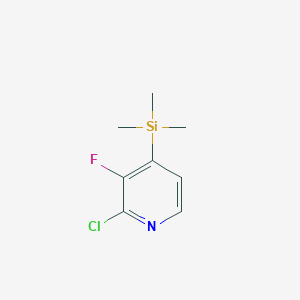 molecular formula C8H11ClFNSi B12098588 2-Chloro-3-fluoro-4-(trimethylsilyl)pyridine CAS No. 860296-22-6