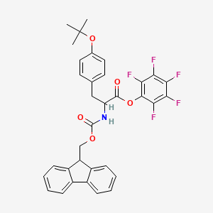 molecular formula C34H28F5NO5 B12098668 Fmoc-DL-Tyr(tBu)-OPfp 