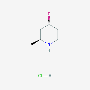 (2S,4S)-4-fluoro-2-methyl-piperidine;hydrochloride