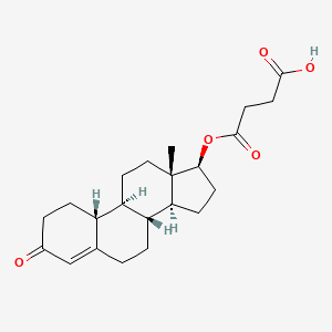 molecular formula C22H30O5 B1209873 19-去甲睾酮17-半琥珀酸酯 CAS No. 6785-62-2