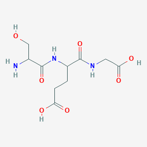 4-[(2-Amino-3-hydroxypropanoyl)amino]-5-(carboxymethylamino)-5-oxopentanoic acid