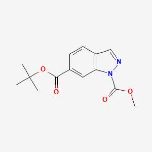 1H-Indazole-1,6-dicarboxylic acid, 6-(1,1-dimethylethyl) 1-methyl ester