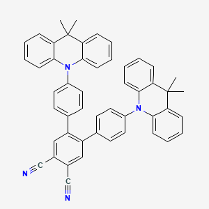 molecular formula C50H38N4 B12098760 4,5-Bis[4-(9,9-dimethyl-9,10-dihydroacridine)phenyl]phthalonitrile 