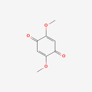 molecular formula C8H8O4 B1209882 2,5-Dimethoxy-1,4-benzoquinone CAS No. 3117-03-1